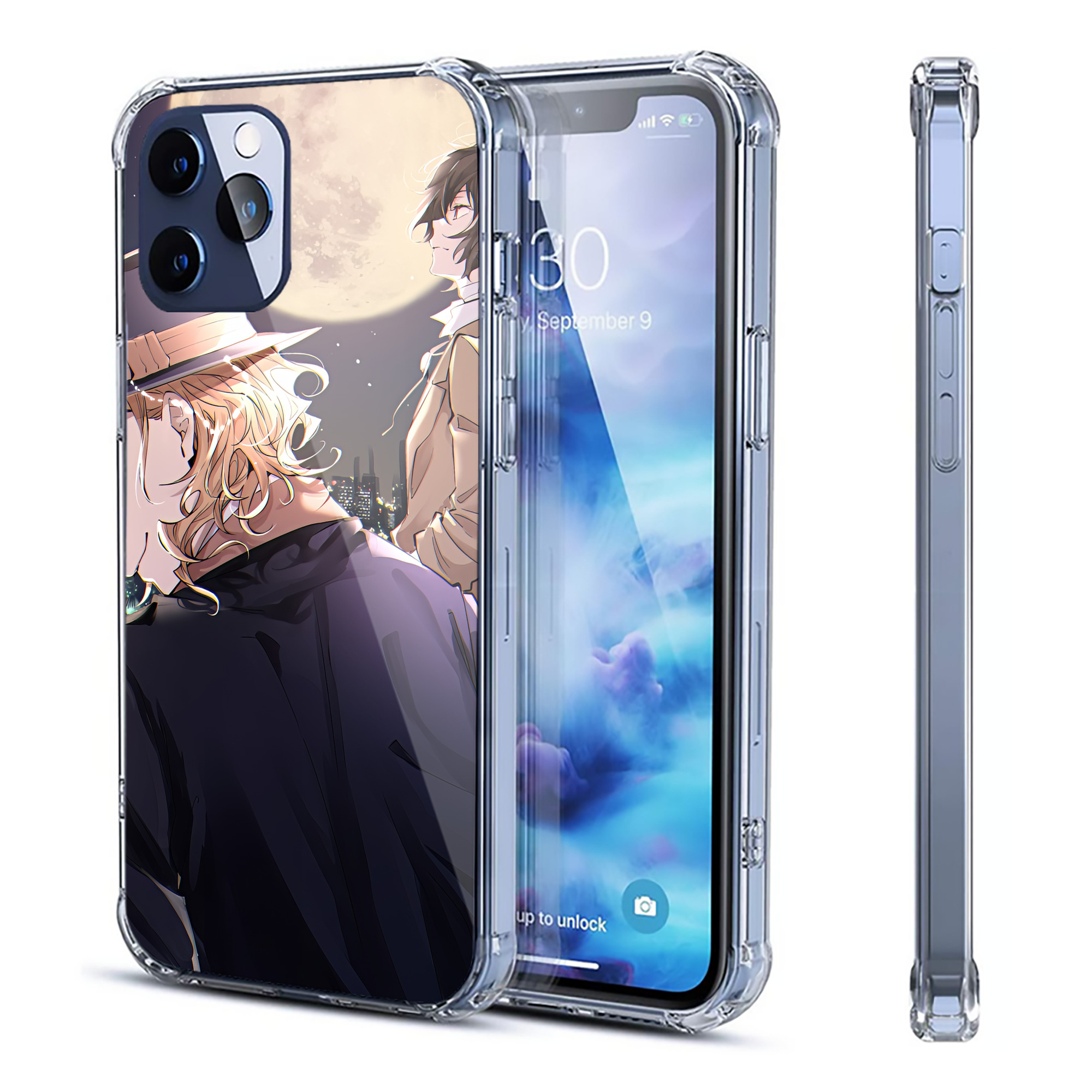 （画像用） 文豪ストレイドッグス Bungo Stray Dogs 【iPhone 12シリーズ対応】透明スマホケース（クリアソフトケース）